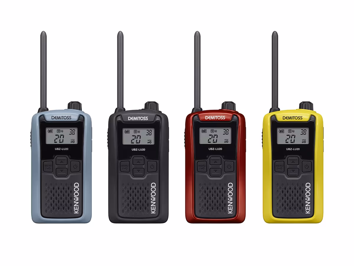 ケンウッド特定小電力トランシーバーUBZ-LU20　4色によるカラーバリエーション